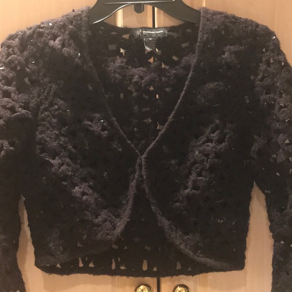 Soft as a lamb wooly sequin shrug - Picture 4 of 8